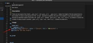 Screen shot of help file information that pops up for gemo_bar upon mouse hover