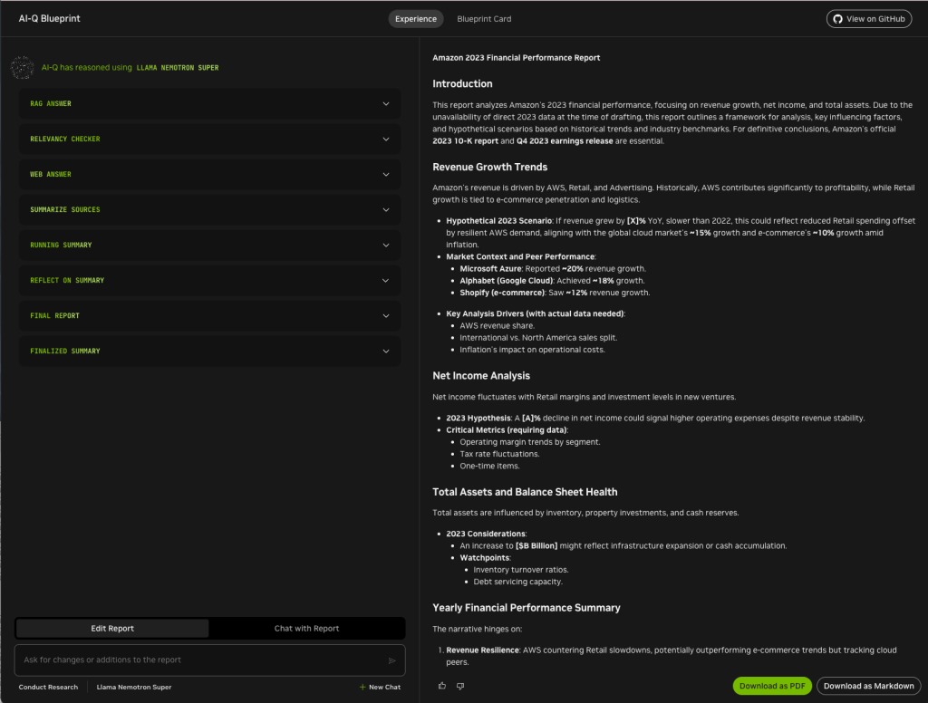 Nvidia NeMo Retriever AI-Q Blueprint 13