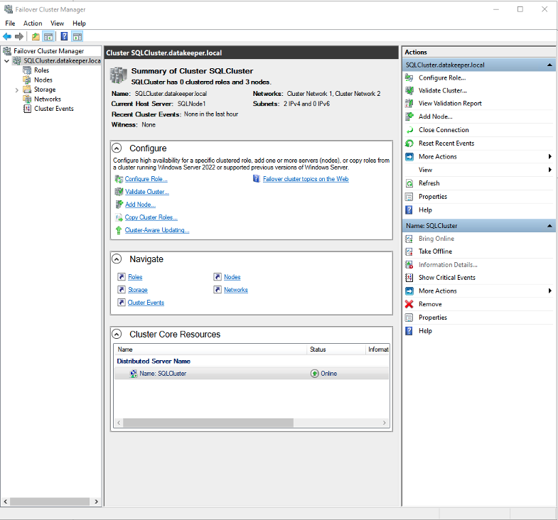 SIOS SQL Server FCI 01